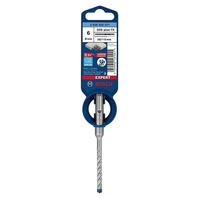 Bosch Expert Hammerbohrer SDS Plus-7X Ø 6 mm x 50/115 mm