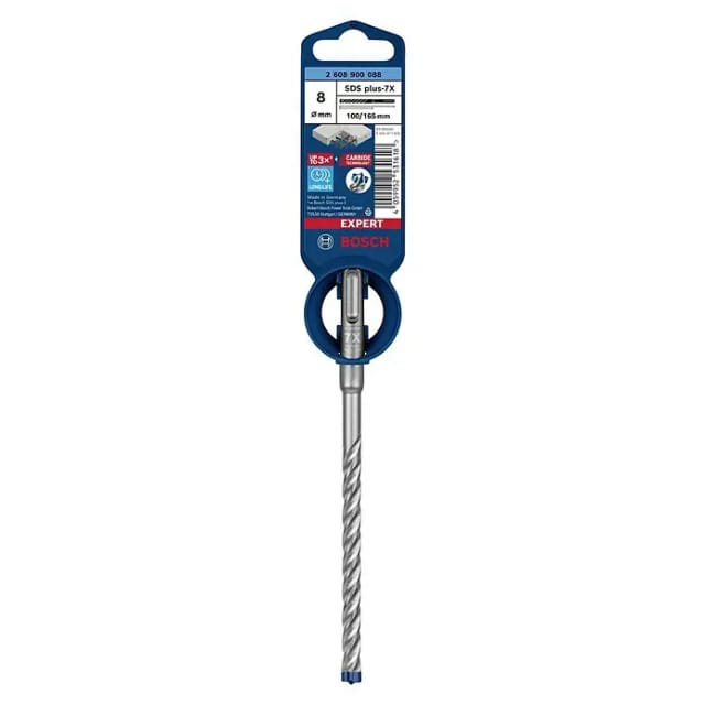 Bosch Expert SDS plus-7X Hammerbohrer Ø 8 mm 100/165 mm Länge