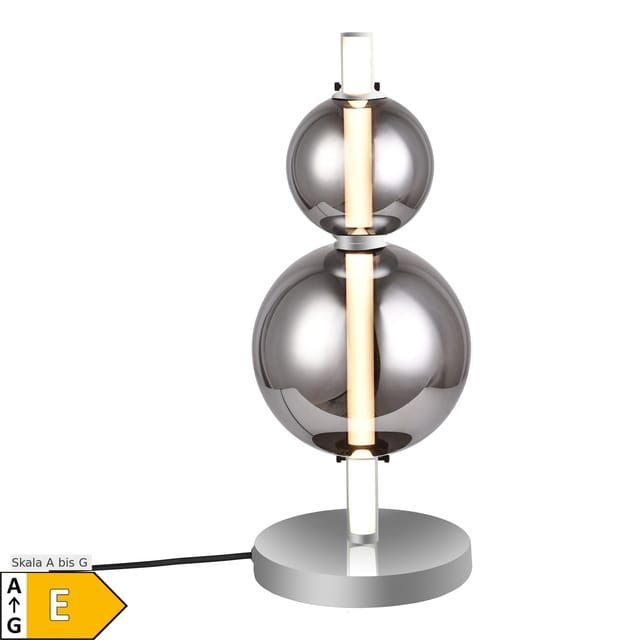 Näve LED-Tischleuchte Nova Chrome Ø 18 cm x 44 cm