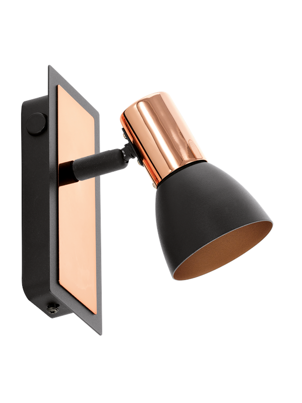 Eglo LED-Spot 1er Barnham Stahl Schwarz-Kupfer