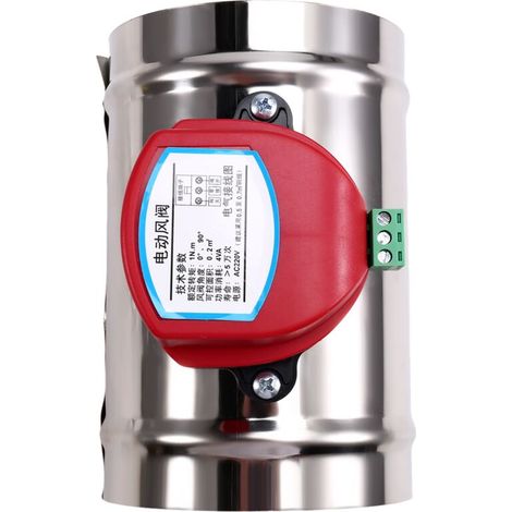 Elektrischer Dämpfer, Edelstahl, Motorisiertes Luftventil, Rückschlagventil, 100 Mm (4 Zoll) Schlauch