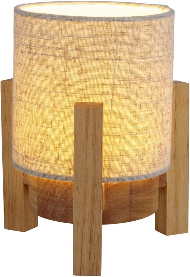 Näve LED-Leinen-Akkutischleuchte Madita Ø 16,2 cm x 19 cm
