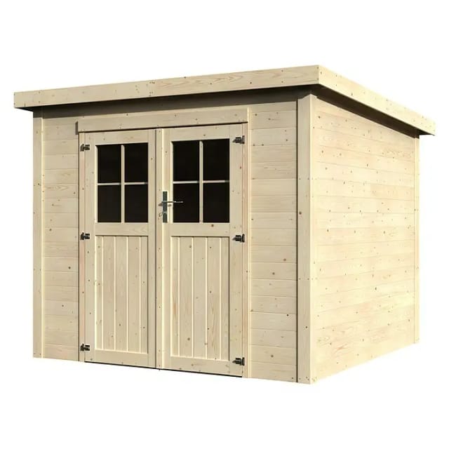 Decor et Jardin Gartenhaus Talion 223 cm x 227 cm x 187 cm Natur