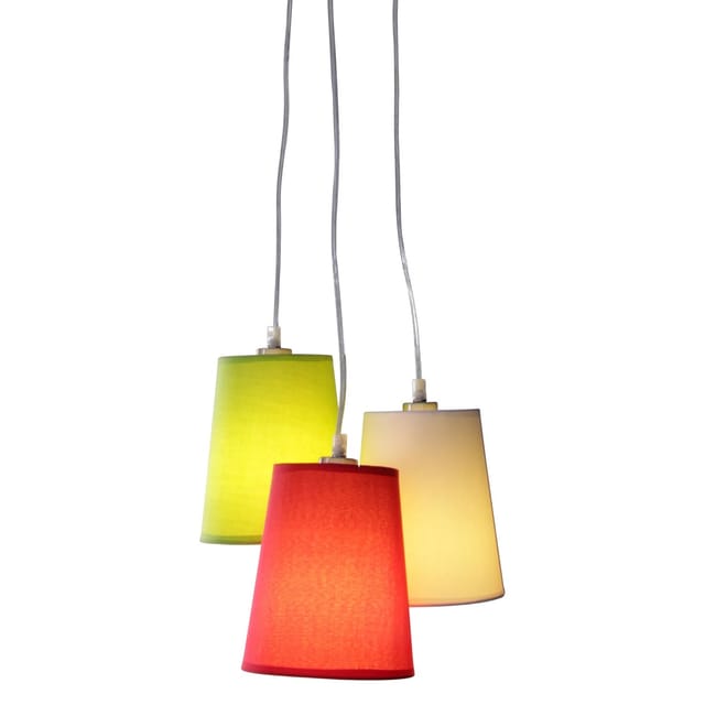 Näve Pendelleuchte Saggy Bunt Ø 160 cm x 15 cm 3er-Set