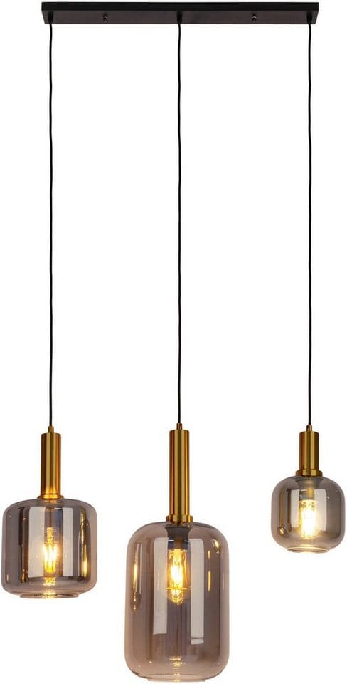 Näve Pendelleuchte Fumo Schwarz 150 cm x 82,4 cm x 22 cm 3er-Set