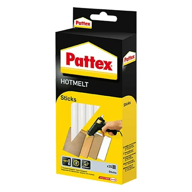 Pattex Heißkleber Sticks Hotmelt 25 Stück Transparent