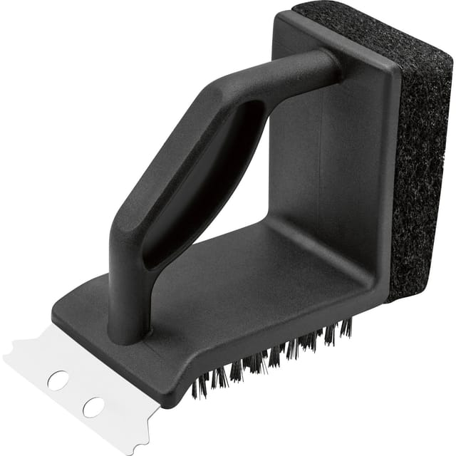 Jamestown-Grill Grillbürste 3-in-1 mit Schaber und Schwamm