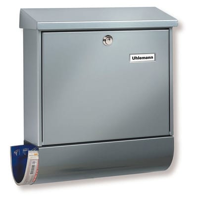 Burg Wächter Briefkasten + Box Set Vario 86720 Silber