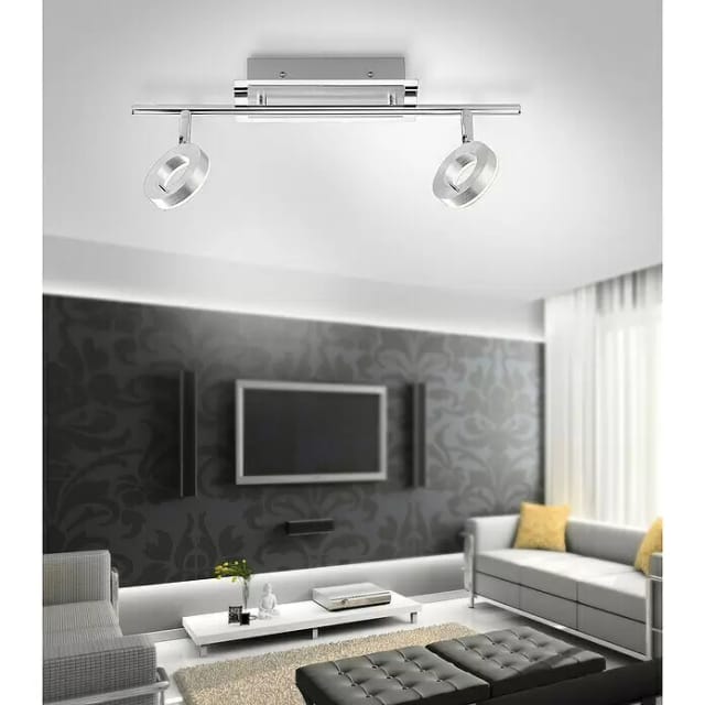 Paul Neuhaus LED-Deckenleuchte Sileda 2-flammig Aluminium matt