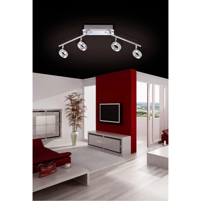 Paul Neuhaus LED-Spotserie Sileda 4-flammig Aluminium Matt