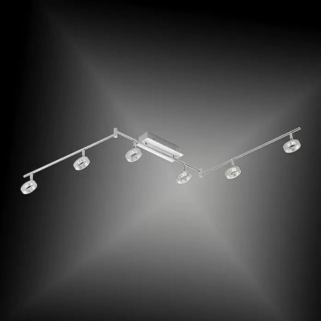 Paul Neuhaus LED-Spotserie Sileda 6-flammig Aluminium Matt