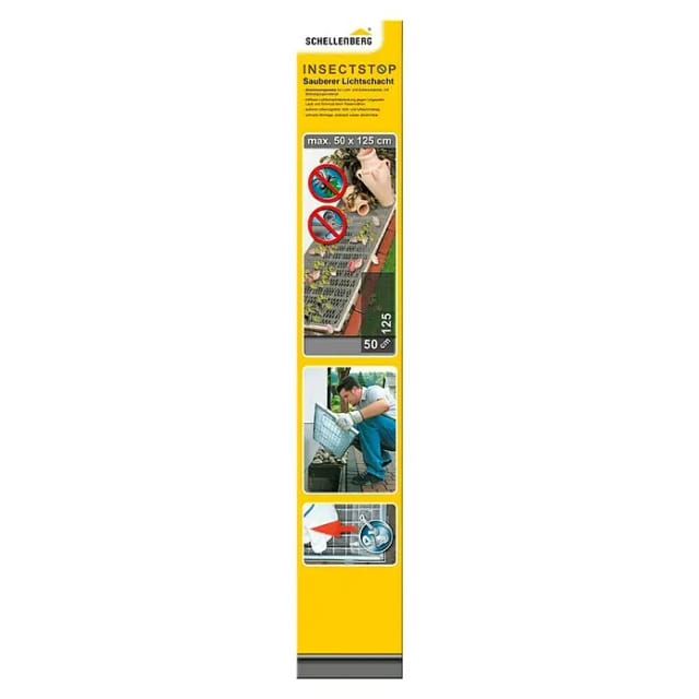 Schellenberg Lichtschacht-Abdeckung Rolle 50 cm x 125 cm Aluminium