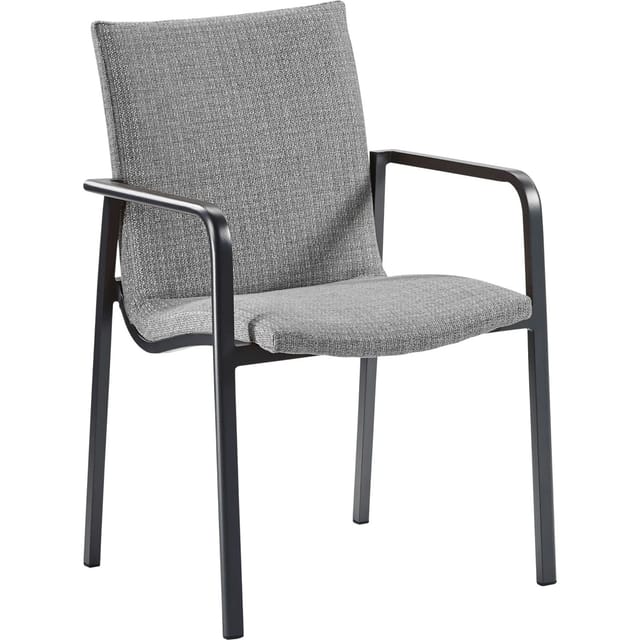Barths Dining-Sessel Positano 57 cm x 63 cm x 86 cm Anthrazit/Hellgrau