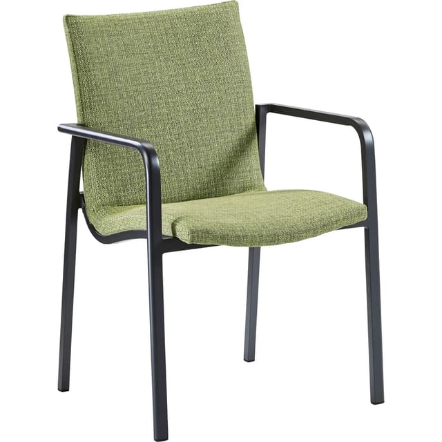 Barths Dining-Sessel Positano 57 cm x 63 cm x 86 cm Anthrazit/Grün