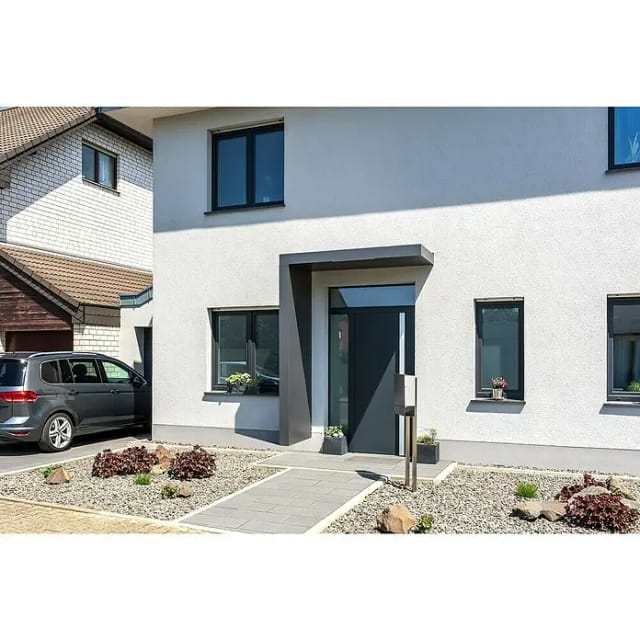 Gutta Rechteckvordach BS PLUS Anthrazit 160 x 90 cm Seite Links