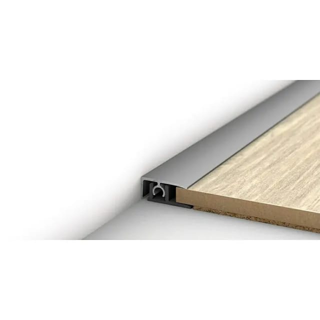 Abschlussprofil zum Klicken Silber 2700 mm x 26 mm