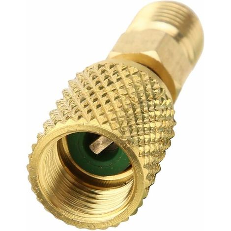 Adaptateur De Réfrigérant R410a 5/16" Sae Femelle Vers 1/4" Sae Mâle Évasé Pour Climatisation Cvc, Adaptateur Droit (sortie 1/4 Sae, Entrée 5/16 Sae)-aquaforge