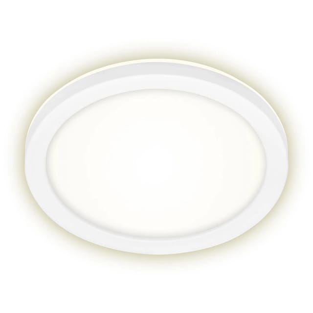 Brilo LED-Außenleuchte Frankfurt Weiß rund Ø 21 cm