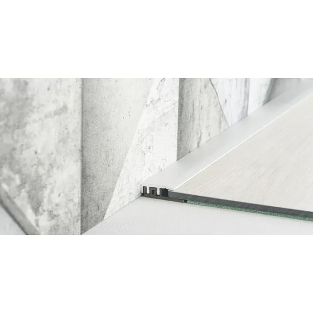 Abschlussprofil für Vinylböden Silber 4 mm - 7,5 mm x 20 mm x 900 mm