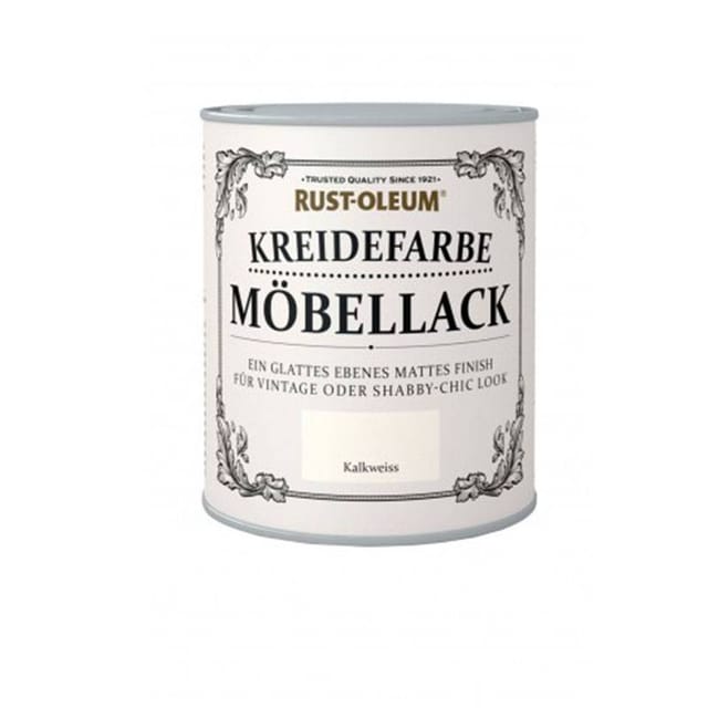 Rust-Oleum Kreidefarbe Möbellack Kalkweiß Matt 750 ml