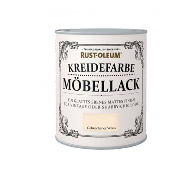 Rust-Oleum Kreidefarbe Möbellack Gebrochenes weiß Matt 750 ml