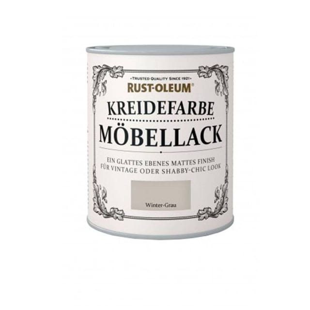 Rust-Oleum Kreidefarbe Möbellack Wintergrau Matt 750 ml