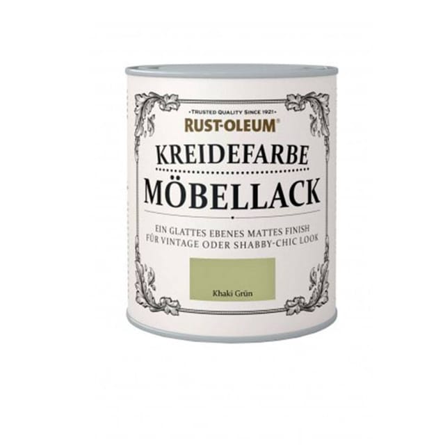Rust-Oleum Kreidefarbe Möbellack Khaki Grün Matt 750 ml