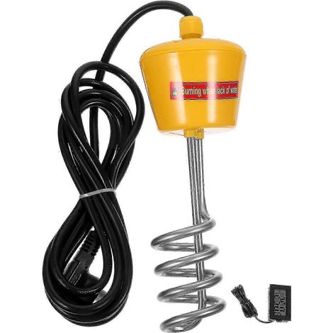Chauffage Flottant Pour Piscines Et Baignoires Gonflables, 3000/2500 W, Jaune, Avec Thermomètre Led Et Prise Compatible Pour Spa Ou Usage Domestique-aquaforge