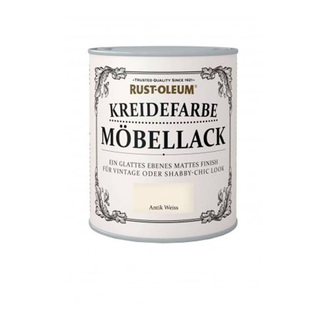 Rust-Oleum Kreidefarbe Möbellack Antikweiß Matt 750 ml