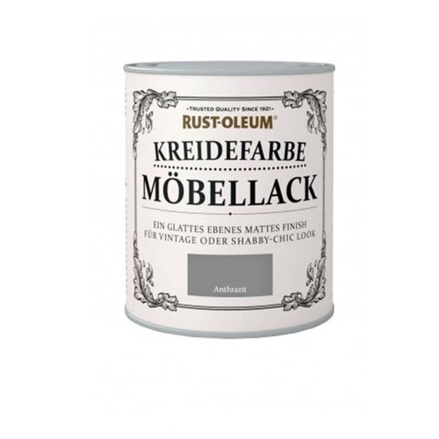 Rust-Oleum Kreidefarbe Möbellack Anthrazit Matt 750 ml