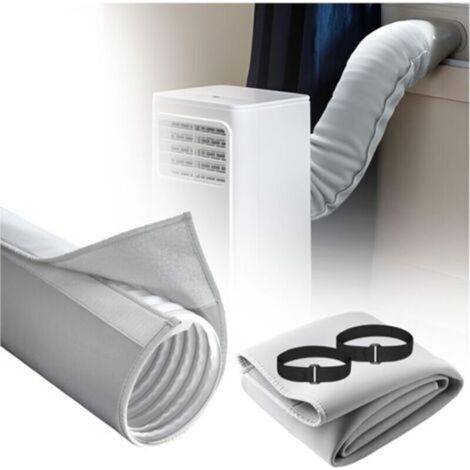 Housse De Tuyau De Climatiseur De 150 Cm (59 Pouces), Housse Universelle Isolée Et Anti-poussière Pour Tuyaux D'Évacuation De Climatiseurs Portables De 12,7 Cm (5 Pouces) Et 15 Cm (5,9 Pouces) De Diam