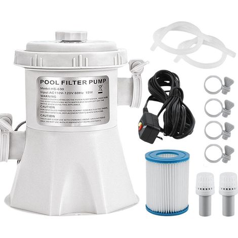 Pompe De Filtration Pour Piscine Hors Sol 300 Gallons, Pompes À Cartouche Filtrante, Pompes Électriques Pour Piscines, Kit De Nettoyage Du Sable, Pompes De Piscine-aquaforge