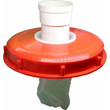 Filtre Lavable En Nylon Pour Couvercle De Cuve Ibc 1000 L, Avec Couvercle, En Feutre Aiguilleté Rouge De 245 Mm, Pour Réservoir D'Eau De Pluie Ibc. Diamètre Nominal 75 (dn 75).-aquaforge