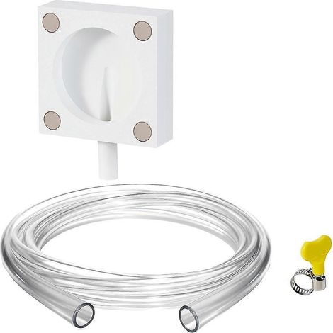 Kit De Drainage Magnétique Pour Climatiseur De Fenêtre, Tuyau De Condensation Transparent De 3,65 M Avec Collier De Serrage, Adaptateur Magnétique Pour Climatiseurs De Fenêtre Et Mini-split-aquaforge