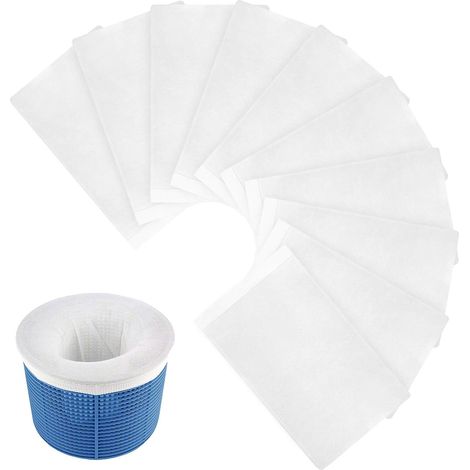 Chaussettes Filtrantes Pour Skimmer, Panier De Filtre Pour Skimmer De Piscine, Nettoyage De Piscine, Filtre À Mailles Réutilisable Qui Élimine Les Poils De Chien Et Les Petites Particules-aquaforge