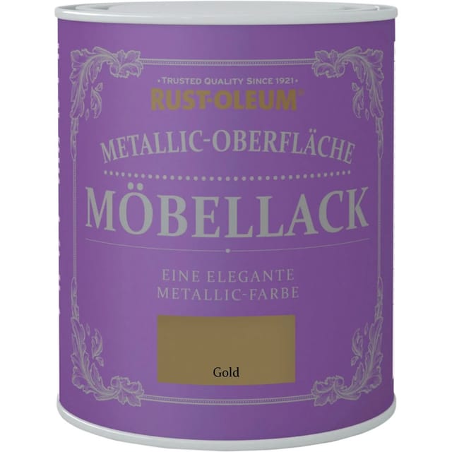 Rust-Oleum Möbellack Metallisch Gold Matt 750 ml