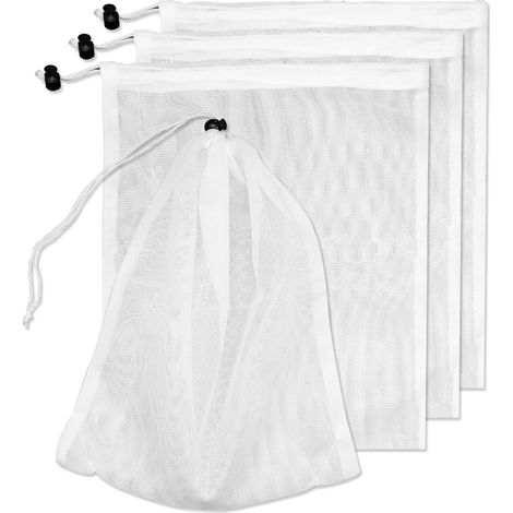 Lot De 4 Sacs Filtrants Pour Aspirateur De Piscine, Sacs De Rechange En Maille Fine Avec Cordon De Serrage, Filtre Pour Aspirateur De Piscine-aquaforge