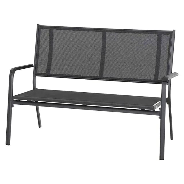 Siena Garden Bank Tesoro 2-Sitzer Alu 68 cm x 138,5 cm x 97 cm Anthrazit Matt