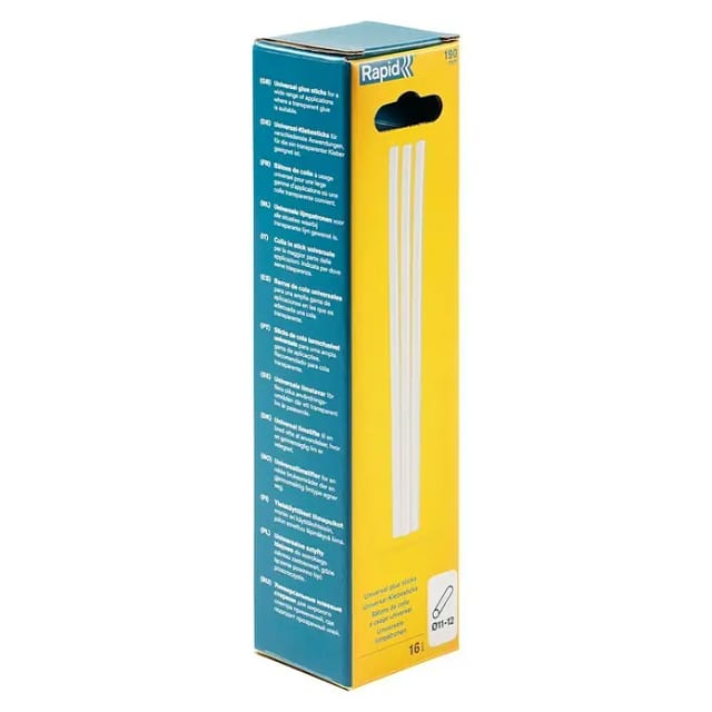 Rapid Klebesticks Universal Ø 12 Transparent 16 Stück