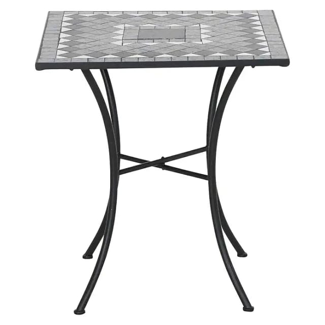 Siena Garden Gartentisch Como Quadratisch Grau 60 cm x 60 cm