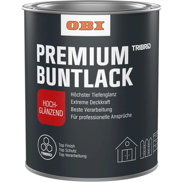 OBI Premium Buntlack Tribrid Salbeigrün Hochglänzend 375 ml