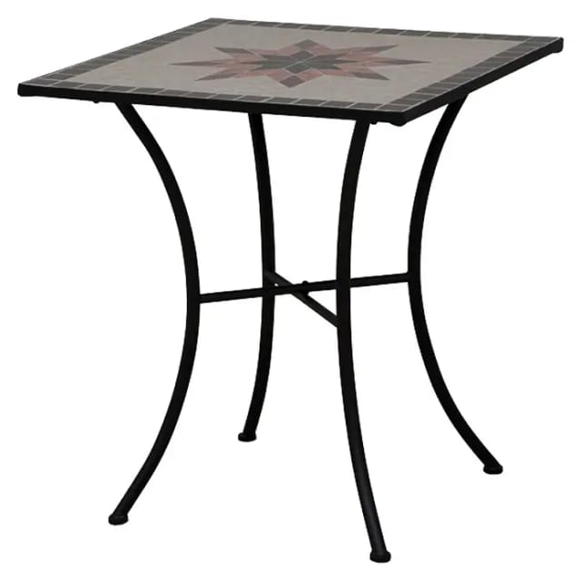 Siena Garden Gartentisch Stella Quadratisch Grau 64 cm x 64 cm