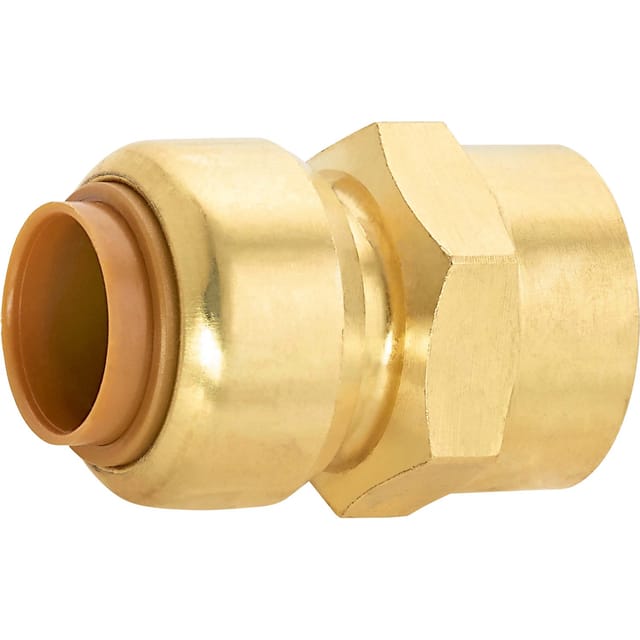 Steck-Muffe Ø 15 mm x 18,6 mm (Rp 1/2) Messing