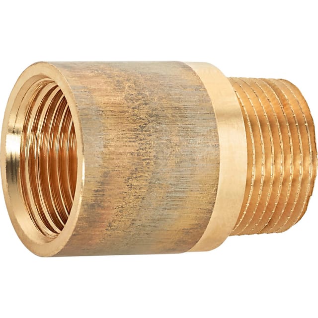 Hahnverlängerung 18,6 mm (Rp 1/2) x 21 mm (R 1/2) Rotguss 25 mm