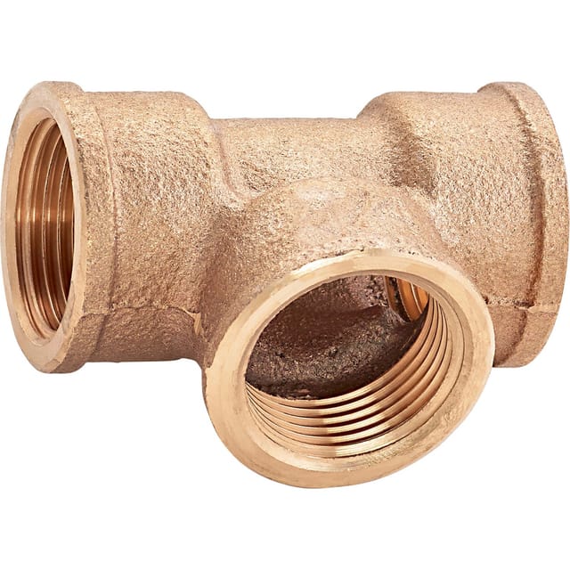 Gewinde-T-Stück 24,1 mm (Rp 3/4) Rotguss