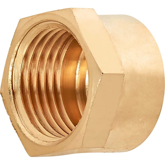 Gewinde-Kappe 18,6 mm (Rp 1/2) Rotguss