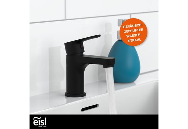 Eisl Waschtischarmatur Claudio Schwarz Matt