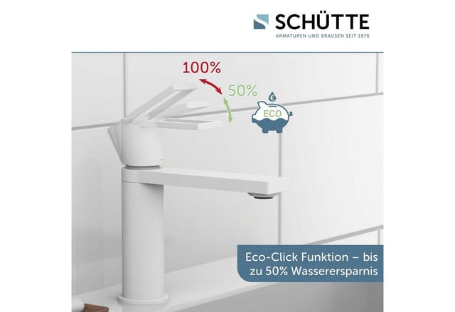 Schütte Waschtischarmatur Manhattan Weiß Matt