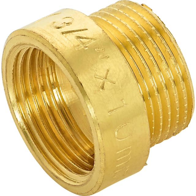 Hahnverlängerung 24,1 mm (Rp 3/4) x 26,4 mm (R 3/4) Messing 10 mm