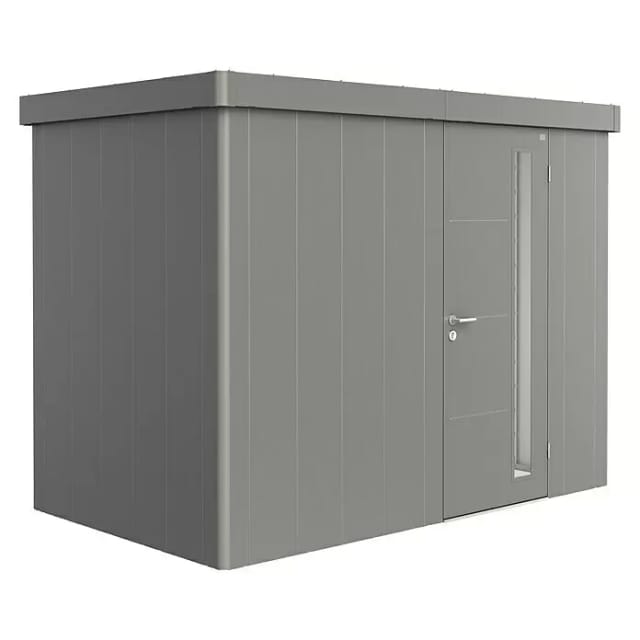 Biohort Gerätehaus Neo 1C Standardtüre Quarzgrau-Metallic